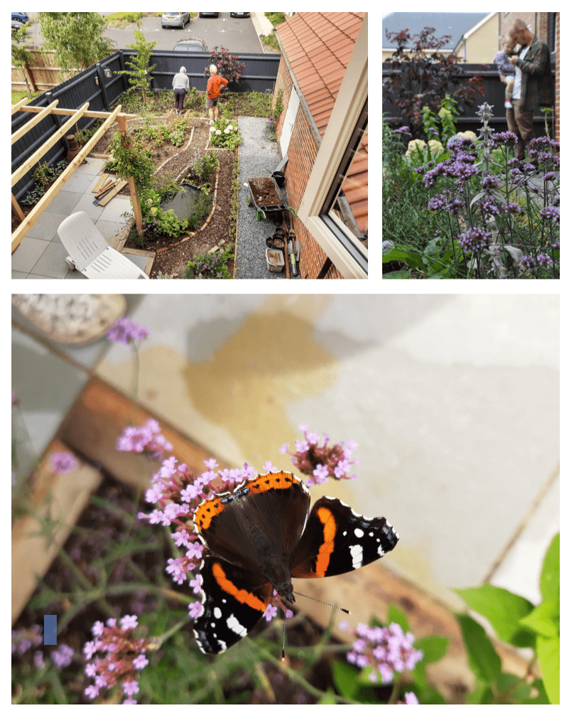 garden paths with space for planting